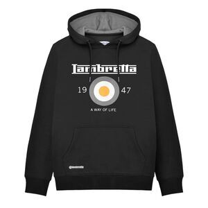 Lambretta Mens AW24 Target Hoodie / Black